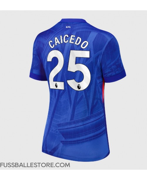 Günstige Chelsea Moises Caicedo #25 Heimtrikot Damen 2025-26 Kurzarm Günstige Chelsea Moises Caicedo #25 Heimtrikot Damen 2025-26 Kurzarm